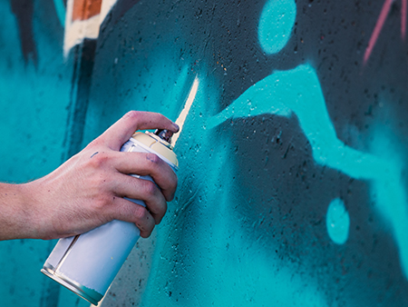 bilde av teknikk Graffiti