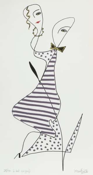 Kvikk strektegning nr 1 av Marit Eik