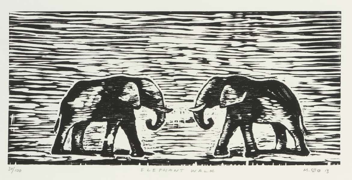 Elephant Walk av Monika Stø