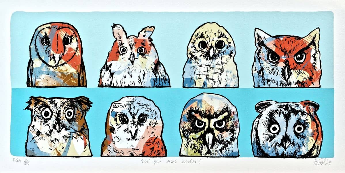 Vi gir oss aldri av Gunilla Holm Platou