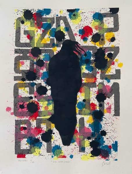 Girl with letters av Sverre Økshoff