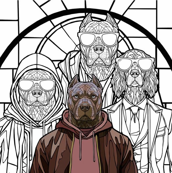 Dogs with attitude I av Ronny Bank